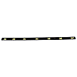 Front, Driver Side Door Molding and Beltlines, Black, With Chrome Trim, Base Model