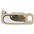 2009 Buick LaCrosse CX - Front, Driver Side Beige bezel with chrome lever Interior Door Handle, ,Neutral