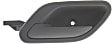 Front, Driver Side Interior Door Handle, Textured Black, Without Door Lock Hole, Base Model