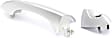 Rear, Driver Side Silver Exterior Door Handle, With Key Hole