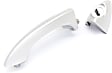 Rear, Driver Side Silver Exterior Door Handle, With Key Hole