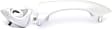 Rear, Driver Side Silver Exterior Door Handle, With Key Hole