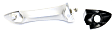 Rear, Driver Side Silver Exterior Door Handle, With Key Hole