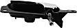 Front Or Rear, Driver Side Chrome Lever with Black Bezel Interior Door Handle, Sedan