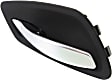 Front or Rear, Driver Side Interior Door Handle, Black Bezel with Silver Lever, Without Door Lock Hole, Base Model