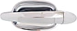Front, Driver Side Exterior Door Handle, Chrome, Without Key Hole, Base Model