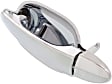 Front, Driver Side Exterior Door Handle, Chrome, Without Key Hole, Base Model