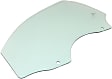 Front, Driver Side Door Glass, Green Tint, Without Clips, Replaces NAGS No. FD22617 GTNN