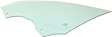 Front, Driver Side Door Glass, Green Tint, Without Clips, Replaces NAGS No. FD25623 GTNN