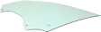 Front, Driver Side Door Glass, Green Tint, Without Clips, Replaces NAGS No. FD23379 GTNN