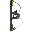Rear, Driver Side Power Window Regulator, Without Motor