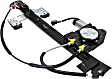 2008 Chevrolet Trailblazer - Rear, Passenger Side Power Window Regulator, With Motor