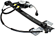 Rear, Driver Side Power Window Regulator, With Motor