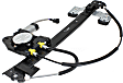 Rear, Driver Side Power Window Regulator, With Motor
