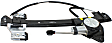 Rear, Driver Side Power Window Regulator, With Motor
