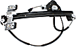 Rear, Driver Side Power Window Regulator, With Motor