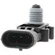 Fuel Pressure Sensor, 3 Male Blade Terminals, Female Connector