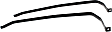 Fuel Tank Strap - 39 in. Length of Strap 1, 38.75 in. Length of Strap 2, Steel Material