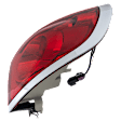 Passenger Side, Outer Tail Light, with Bulb(s), Halogen, Mounted On Body