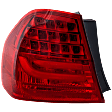 2009-2011 BMW 328i - Driver Side, Outer Tail Light, with Bulb, LED, Red Lens, Base Model, Sedan