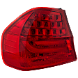 2009-2011 BMW 328i - Driver Side, Outer Tail Light, with Bulb, LED, Red Lens, Base Model, Sedan