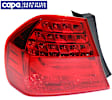 Driver Side, Outer Tail Light, with Bulb, LED, Red Lens, Base Model, Sedan, CAPA Certified