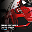 Driver Side, Outer Tail Light, with Bulb, LED, Red Lens, Base Model, Sedan, CAPA Certified