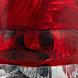 Passenger Side Tail Light, with Bulb, Halogen, Clear and Red Lens