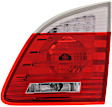 Passenger Side, Inner Tail Light, with Bulb, Halogen, Clear and Red Lens, Base Model