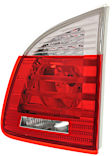 Passenger Side, Inner Tail Light, with Bulb, Halogen, Clear and Red Lens, Base Model