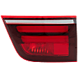 Passenger Side, Inner Tail Light, with Bulb, Halogen, Clear and Red Lens