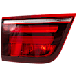 Driver Side, Inner Tail Light, with Bulb, Halogen, Clear and Red Lens