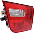 Passenger Side, Inner Tail Light, with Bulb, Halogen, Clear and Red Lens