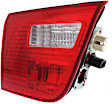 Driver Side, Inner Tail Light, with Bulb, Halogen, Clear and Red Lens