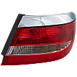 Passenger Side, Outer Tail Light, with Bulb, Halogen, Clear Lens