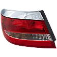 Driver Side, Outer Tail Light, with Bulb, Halogen, Clear Lens