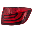 2012 BMW 535i xDrive Base - Passenger Side, Outer LED Tail Light, With bulb(s), Mounts on Body, OE Replacement