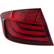 Driver Side, Outer Tail Light, with Bulb, LED, Red Lens, Base Model, Sedan