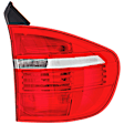Passenger Side, Outer Tail Light, with Bulb, Halogen, Clear and Red Lens, CAPA CERTIFIED