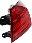 Passenger Side, Outer Tail Light, without Bulb, Halogen, Base Model, CAPA Certified