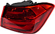 Passenger Side, Outer Tail Light, without Bulb, Halogen, Base Model, CAPA Certified