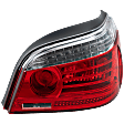 Passenger Side Tail Light, with Bulb, Halogen, Clear and Red Lens, Base Model, Sedan, Production Date From March 2008