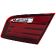 2012-2013 BMW ActiveHybrid 5 - Passenger Side, Inner Tail Light, without Bulb, Halogen, Clear and Red Lens, Base Model, Sedan