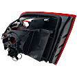 Driver Side, Inner Tail Light, without Bulb, Halogen, Clear and Red Lens, Base Model, Sedan