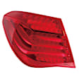 Driver Side, Outer Tail Light, with Bulb, Halogen, Red Lens