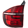 Driver Side, Outer Tail Light, with Bulb, Halogen, Clear and Red Lens