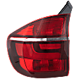 Driver Side, Outer Tail Light, with Bulb, Halogen, Clear and Red Lens