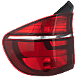 Driver Side, Outer Tail Light, with Bulb, Halogen, Clear and Red Lens