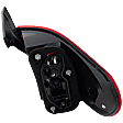 Driver Side, Outer Tail Light, with Bulb, Halogen, Clear and Red Lens