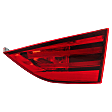 Passenger Side, Inner Tail Light, with Bulb, Halogen, Red Lens